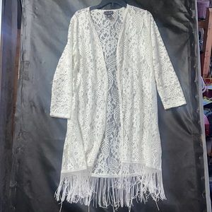 Questions white lace long Komodo   ! XL